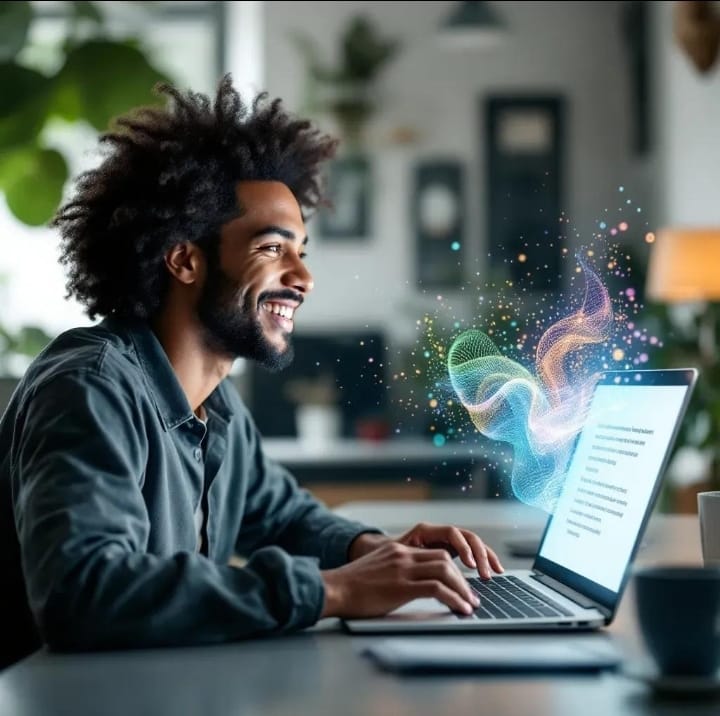 Cómo usar ChatGPT paso a paso para principiantes (Guía completa 2026) Persona utilizando ChatGPT en una computadora para aprender paso a paso cómo usar la inteligencia artificial.